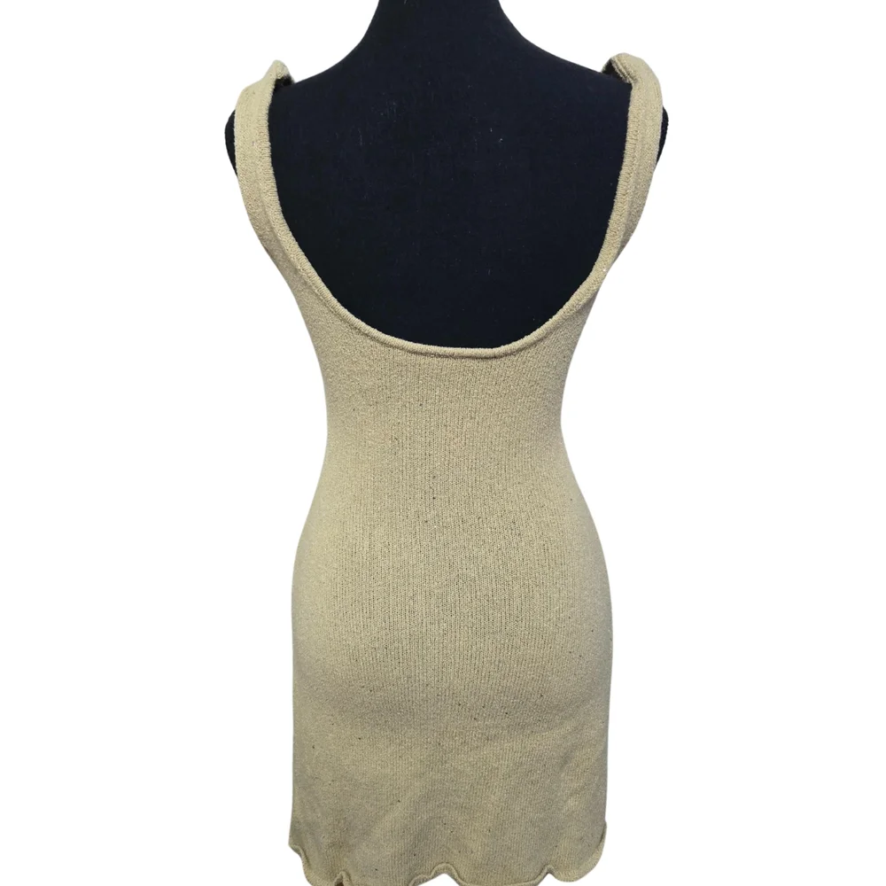 Weworewhat Cream Knit Dress Soze Small - Picture 3 of 5